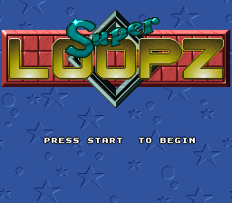 Super Loopz (Japan) Title Screen